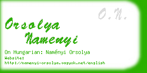orsolya namenyi business card